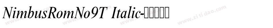 NimbusRomNo9T Italic字体转换